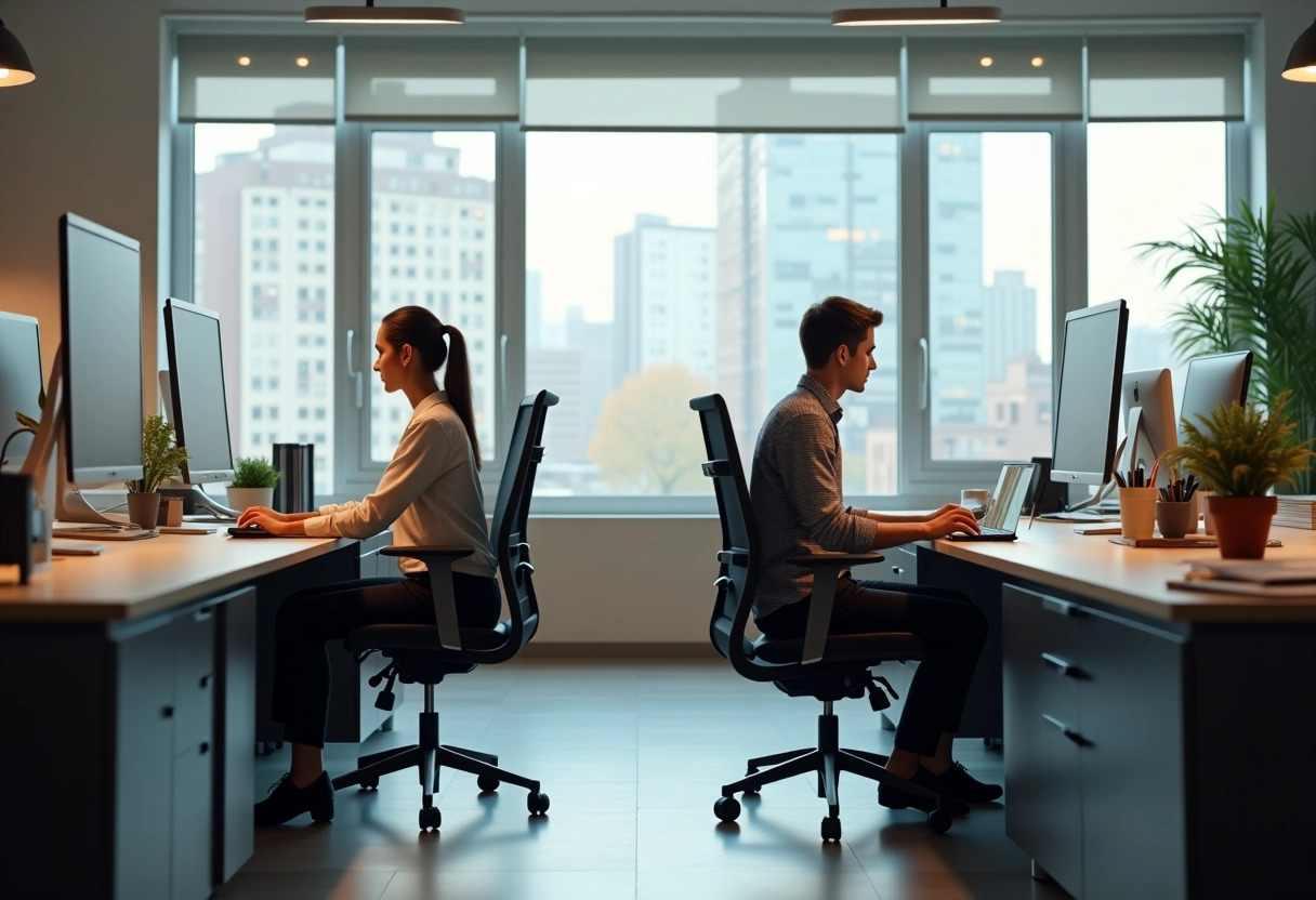 si vous cherchez des images pour illustrer un article sur la comparaison entre le bloon et les chaises de bureau classiques  je vous suggère d utiliser les mots-clés  bloon chair  et  office chair  pour trouver des images pertinentes sur les banques d images